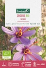 Bulbes de crocus safran bio - Botanic - Botanic Bulbes de crocus safran bio - Botanic à 3,49 € dans le catalogue Botanic