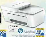 All-in-one Drucker DeskJet 4210e Angebote von HP bei EDEKA Augsburg für 2,99 €