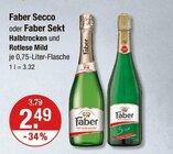 Secco oder Sekt von Faber im aktuellen V-Markt Prospekt für 2,49 €