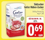 Gelier Rüben-Zucker im EDEKA Prospekt Gelier Rüben-Zucker von Südzucker im aktuellen EDEKA Prospekt für 0,69 €