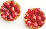 Tartelette fraises crème pâtissière en promo à 4,75 € chez Supermarchés Match Tartelette fraises crème pâtissière dans le catalogue Supermarchés Match