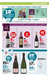 Promos Vin Blanc dans le catalogue "Pâques À PRIX BAS" de U Express à la page 9