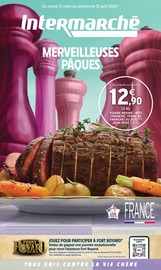 Promos Viande dans le catalogue "MERVEILLEUSES PÂQUES" de Intermarché Super Viande en promo dans le catalogue Intermarché Super à la page 1