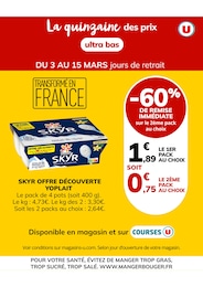 Catalogue Supermarchés Hyper U en cours à Champdeniers-Saint-Denis et alentours, La quinzaine des prix ultra bas, 1 page, 03/03/2026 - 14/03/2026