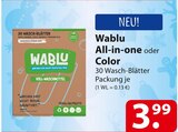 Wablu All-in-one oder Color im Angebot bei famila Nordost in Hamburg Wablu All-in-one oder Color Angebote bei famila Nordost Hamburg für 3,99 €