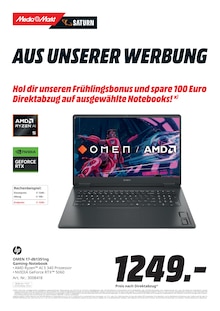 Laptop im MediaMarkt Saturn Prospekt "UNSERE FRÜHLINGSDEALS" mit 20 Seiten (Nürnberg)