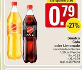 Cola oder Limonade Angebote von Sinalco bei WEZ Barsinghausen für 0,79 €
