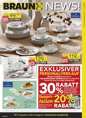 Aktueller BRAUN Möbel-Center Prospekt mit Porzellan, "BRAUN NEWS", Seite 1