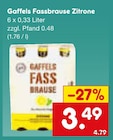 Fassbrause Zitrone im Angebot bei Netto Marken-Discount in Bergisch Gladbach Fassbrause Zitrone Angebote von Gaffels bei Netto Marken-Discount Bergisch Gladbach für 3,49 €