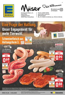 Aktueller EDEKA Prospekt "Aktuelle Angebote" für Moers Aktueller EDEKA Prospekt für Moers mit Seiten