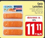 Lachsfilets im Angebot bei EDEKA in Ingolstadt Lachsfilets Angebote von Costa bei EDEKA Ingolstadt für 11,11 €