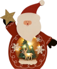 LED-Holz-Deko „Weihnachtsmann“ für 5,00 € bei Hornbach im Angebot LED-Holz-Deko „Weihnachtsmann“ im aktuellen Hornbach Prospekt