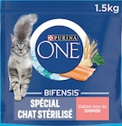 Croquettes pour Chat Stérilisé au Saumon - Purina One - Intermarché Hyper Croquettes pour Chat Stérilisé au Saumon - Purina One à 2,72 € dans le catalogue Intermarché Hyper