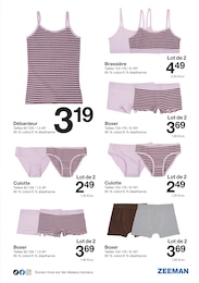 Prix et réduction Boxer Homme dans le prospectus Zeeman en cours Offre Boxer Homme dans le catalogue Zeeman du moment à la page 23