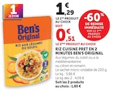 Riz cuisine prêt en 2 minutes - Ben's Original - U Express à Aulnay-sous-Bois Riz cuisine prêt en 2 minutes - Ben's Original en promo chez U Express Aulnay-sous-Bois à 0,51 €