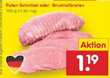 Netto Marken-Discount - Puten-Schnitzel Angebot im Prospekt Puten-Schnitzel bei Netto Marken-Discount im Prospekt "" für 1,19 €