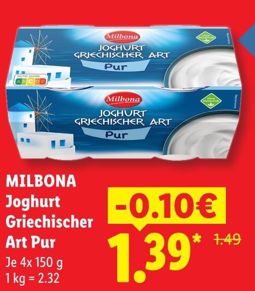 Joghurt Griechischer Art Pur