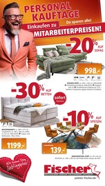 Aktueller Polstermöbel Fischer Prospekt mit Couch, "PERSONAL-KAUFTAGE", Seite 1