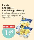 Knödel oder Knödelteig / Kloßteig von Burgis im aktuellen V-Markt Prospekt für 1,49 €