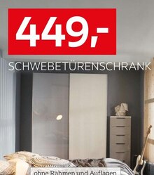 Schlafzimmer von xora im aktuellen XXXLutz Möbelhäuser Prospekt Schwebetürenschrank von xora für 449,00 € bei XXXLutz Möbelhäuser im Angebot