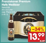 Premium Hefe Weißbier im Angebot bei Netto Marken-Discount in Wesel Premium Hefe Weißbier Angebote von Franziskaner bei Netto Marken-Discount Wesel für 13,99 €