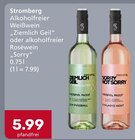 Alkoholfreier Weißwein „Ziemlich Geil“ oder alkoholfreier Roséwein „Sorry“ bei Getränke König im Prospekt "" für 5,99 €