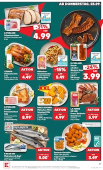 Rinderhackfleisch Angebot im Kaufland Prospekt, gültig von 31.08.2026 bis 02.09.2026 Rinderhackfleisch Angebot im aktuellen Kaufland Prospekt auf Seite 36