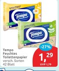 Feuchtes Toilettenpapier von Tempo für 1,29 € bei budni im Angebot Feuchtes Toilettenpapier von Tempo im aktuellen budni Prospekt