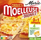 PIZZA CROUSTI MOELLEUSE ORIGINALE 4 FROMAGES MARIE - MARIE en promo chez Auchan Hypermarché Mâcon à 6,49 €