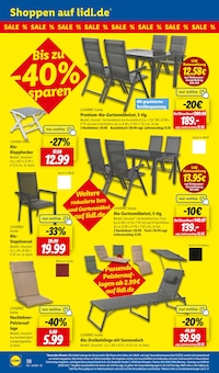 Gartenmöbel im Lidl Prospekt "LIDL LOHNT SICH" mit 71 Seiten (Leipzig)