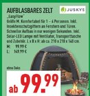 Aufblasbares Zelt EasyFlow Größe M Angebote von Juskys bei Marktkauf Ibbenbüren für 99,99 €