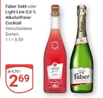 Faber Sekt Angebote von Faber bei GLOBUS Bruchsal für 2,69 €