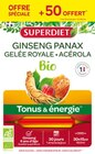 Ginseng Gelée Royale - SUPER DIET - NaturéO à Aulnay-sous-Bois Ginseng Gelée Royale - SUPER DIET en promo chez NaturéO Aulnay-sous-Bois à 26,99 €