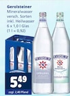 Aktuelle Gerolsteiner Angebote bei Getränkewelt in Gelsenkirchen Aktuelles Mineralwasser Angebot bei Getränkewelt in Gelsenkirchen ab 5,49 €