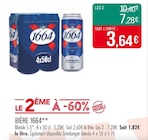 BIÈRE - 1664 en promo chez Supermarchés Match Mulhouse à 7,28 €