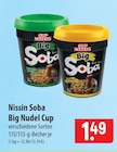 Aktuelles Nissin Soba Big Nudel Cup Angebot bei famila Nordost in Lübeck ab 1,49 €