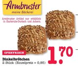 Dinkelbrötchen Angebote von Armbruster bei E center Baden-Baden für 1,70 €