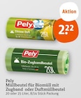 Müllbeutel für Biomüll mit Zugband oder Duftmüllbeutel im Angebot bei tegut in München Müllbeutel für Biomüll mit Zugband oder Duftmüllbeutel Angebote von Pely bei tegut München für 2,22 €
