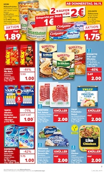 Pizza Angebot im Kaufland Prospekt, gültig von 06.11.2025 bis 12.11.2025 Pizza Angebot im aktuellen Kaufland Prospekt auf Seite 7