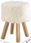 Tabouret avec peluche - LIVARNO HOME en promo chez Lidl Sainte-Geneviève-des-Bois à 13,99 €
