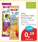 Zebra Riegel von Hipp für 0,59 € bei budni im Angebot Zebra Riegel von Hipp im aktuellen budni Prospekt