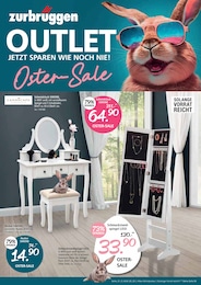 Zurbrüggen Prospekt: "OUTLET", 4 Seiten, 15.04.2025 - 04.05.2025