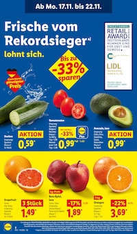 Äpfel im aktuellen Lidl Prospekt (Würzburg) Äpfel im Lidl Prospekt "LIDL LOHNT SICH" mit 73 Seiten (Würzburg)