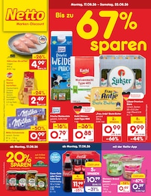 Netto Marken-Discount Prospekt der KW 33 "Aktuelle Angebote" Aktueller Netto Marken-Discount Prospekt "Aktuelle Angebote" Seite 1 von 61 Seiten