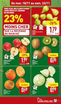 Promotion Kaki dans le prospectus Aldi, valable du 18/11/2025 au 24/11/2025 Promo Kaki dans le catalogue Aldi du moment à la page 3