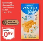 Spreewaffel Cremewaffeln Angebote von Vanilio bei GLOBUS Halle für 0,99 €
