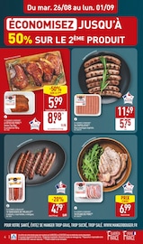 Viande Angebote im Prospekt "NOS ARRIVAGES DE RENTRÉE JUSQU'À -50% SUR LE 2ème" von Aldi Viande Angebote im Prospekt "NOS ARRIVAGES DE RENTRÉE JUSQU'À -50% SUR LE 2ème" von Aldi auf Seite 4