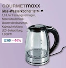 Glas-Wasserkocher im V-Markt Prospekt Glas-Wasserkocher von Gourmetmaxx im aktuellen V-Markt Prospekt für 17,99 €