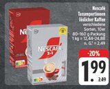 Tassenportionen löslicher Kaffee im Angebot bei E center in Bamberg Tassenportionen löslicher Kaffee Angebote von Nescafé bei E center Bamberg für 1,99 €