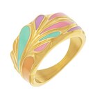 Bague en acier doré et laque gouttes - Laure Boulard - Le Manège à Bijoux Bague en acier doré et laque gouttes - Laure Boulard à 19,00 € dans le catalogue Le Manège à Bijoux